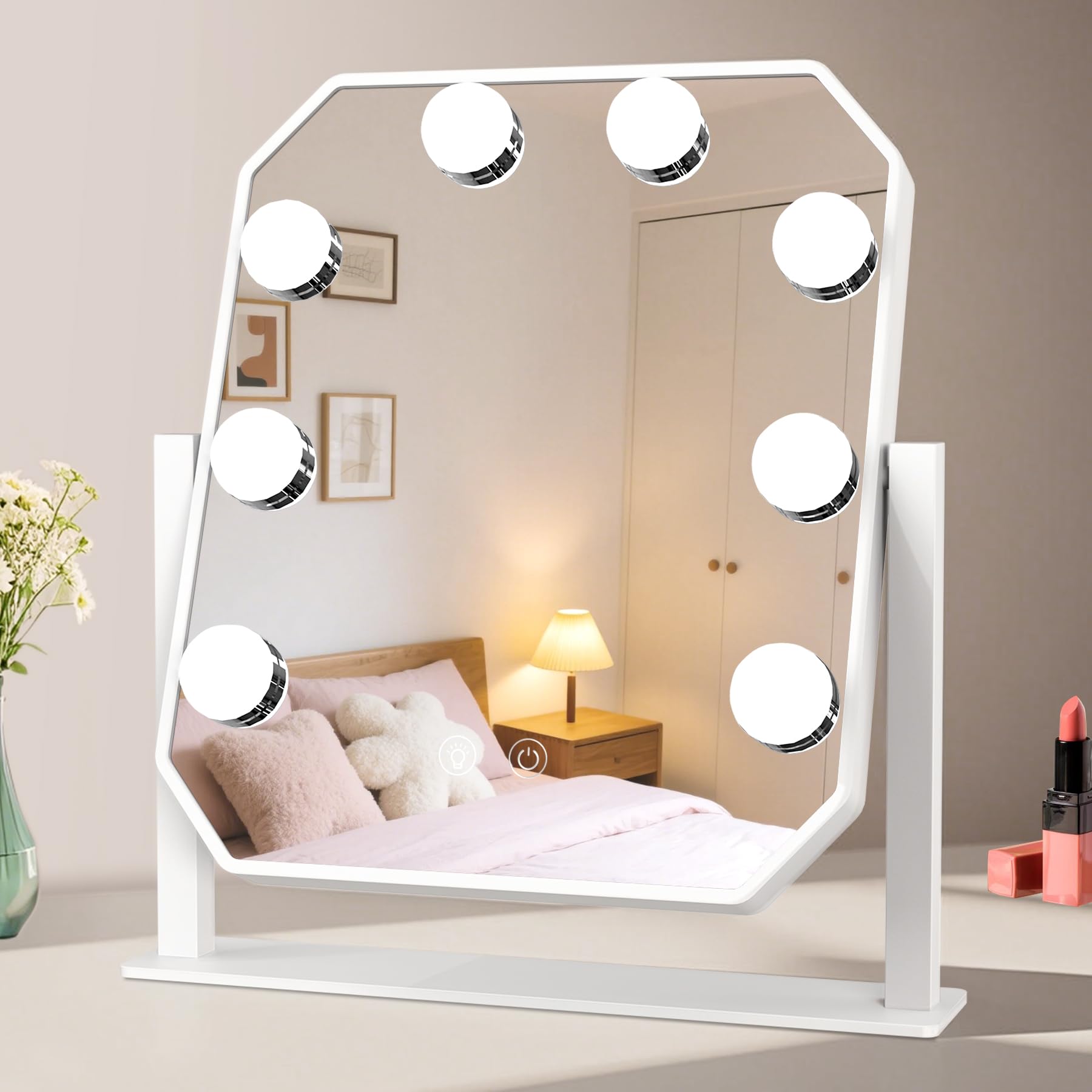 Flamingueo Espejo Maquillaje Con Luz